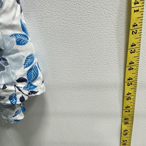 Japna Sz XS Blue White Strapless Maxi Dress Smocked Coastal Beach Resort - Picture 5 of 6